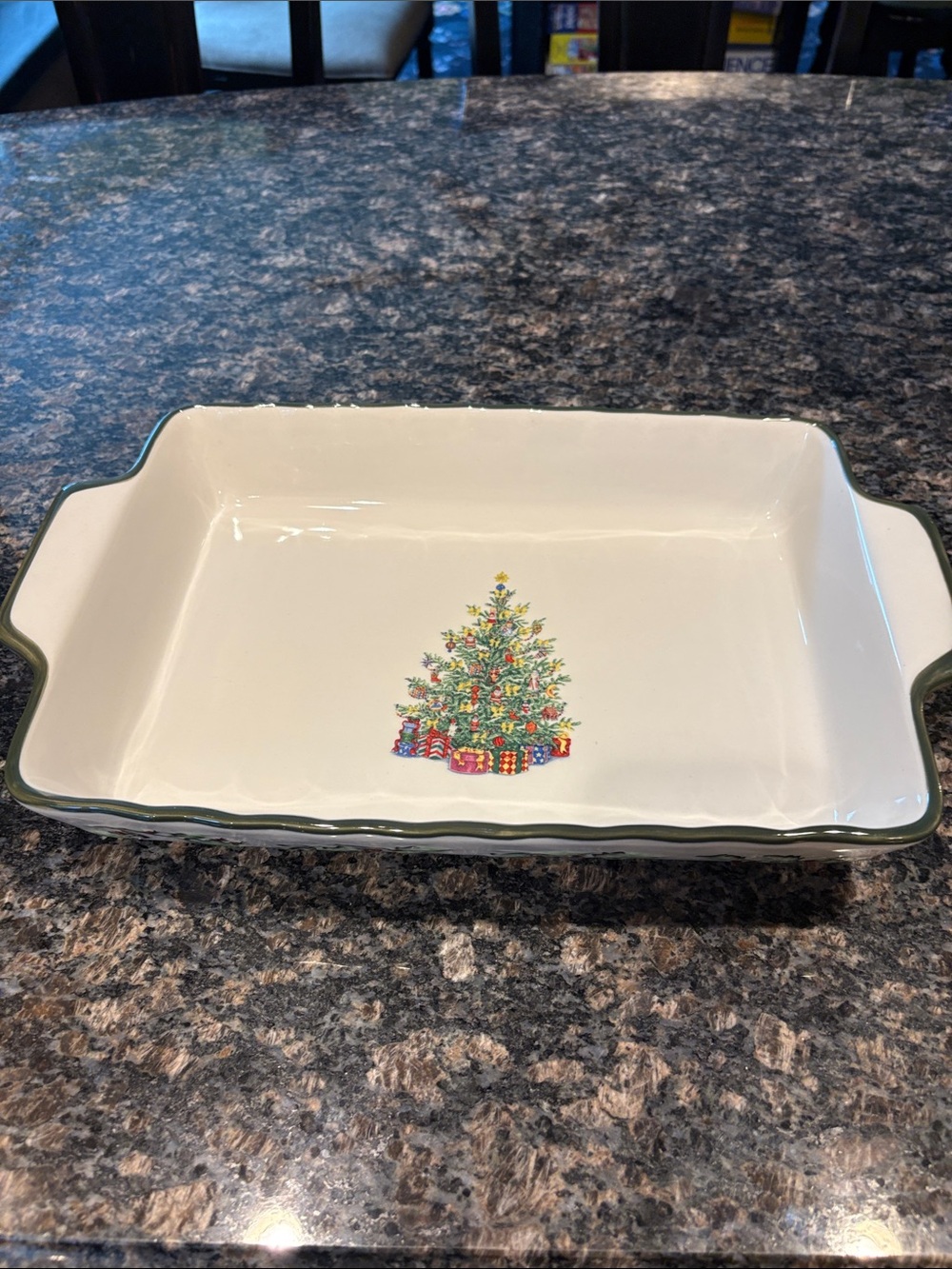 Traditions holiday celebrations by Christopher radio baking dish excellent